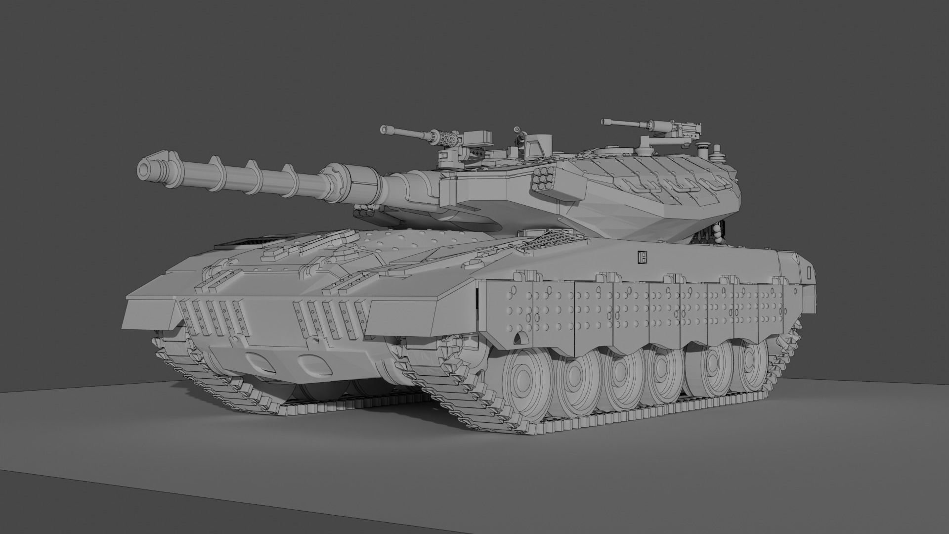 IDF Merkava MK 3 3D print model_3