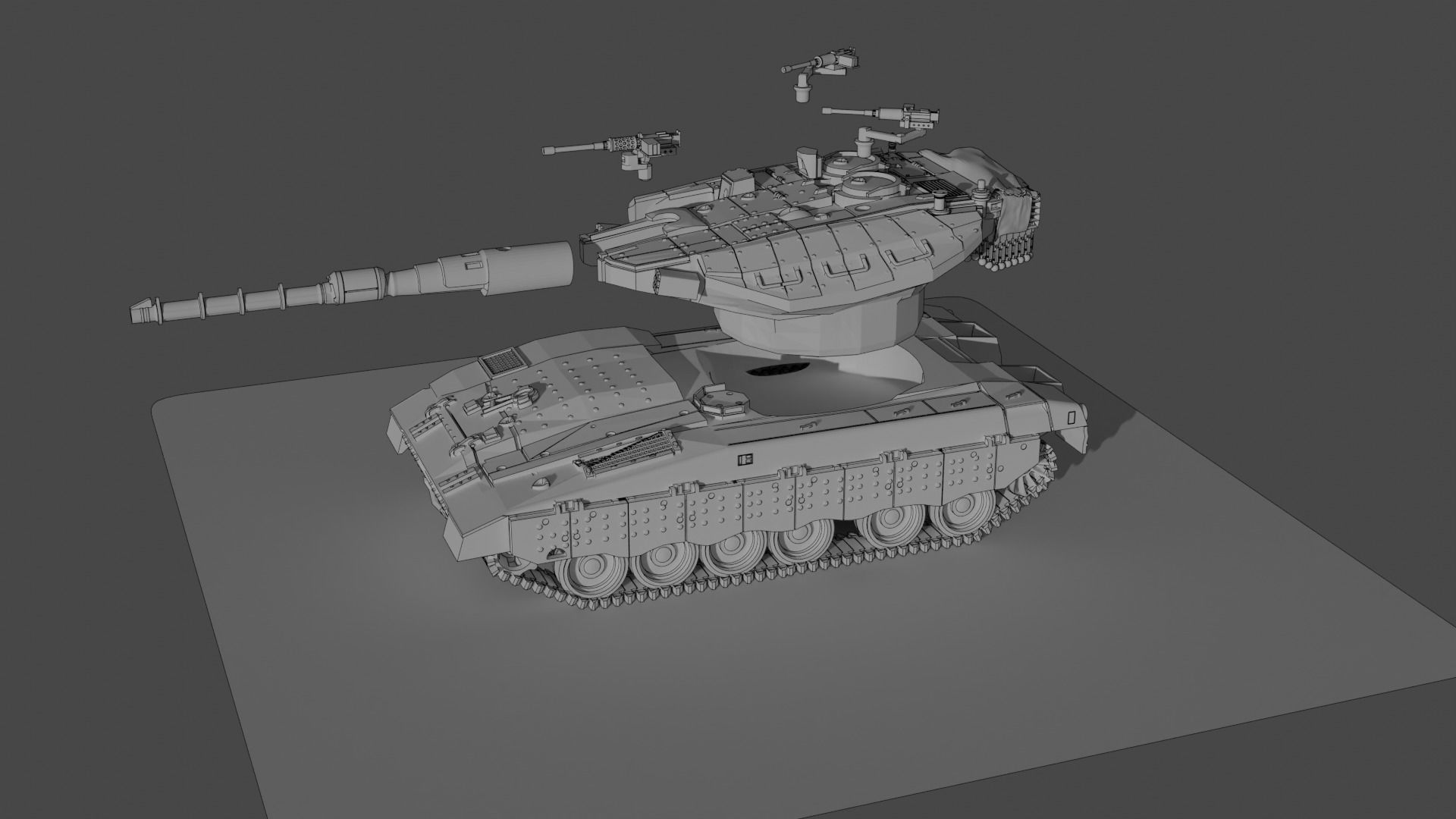IDF Merkava MK 3 3D print model_9
