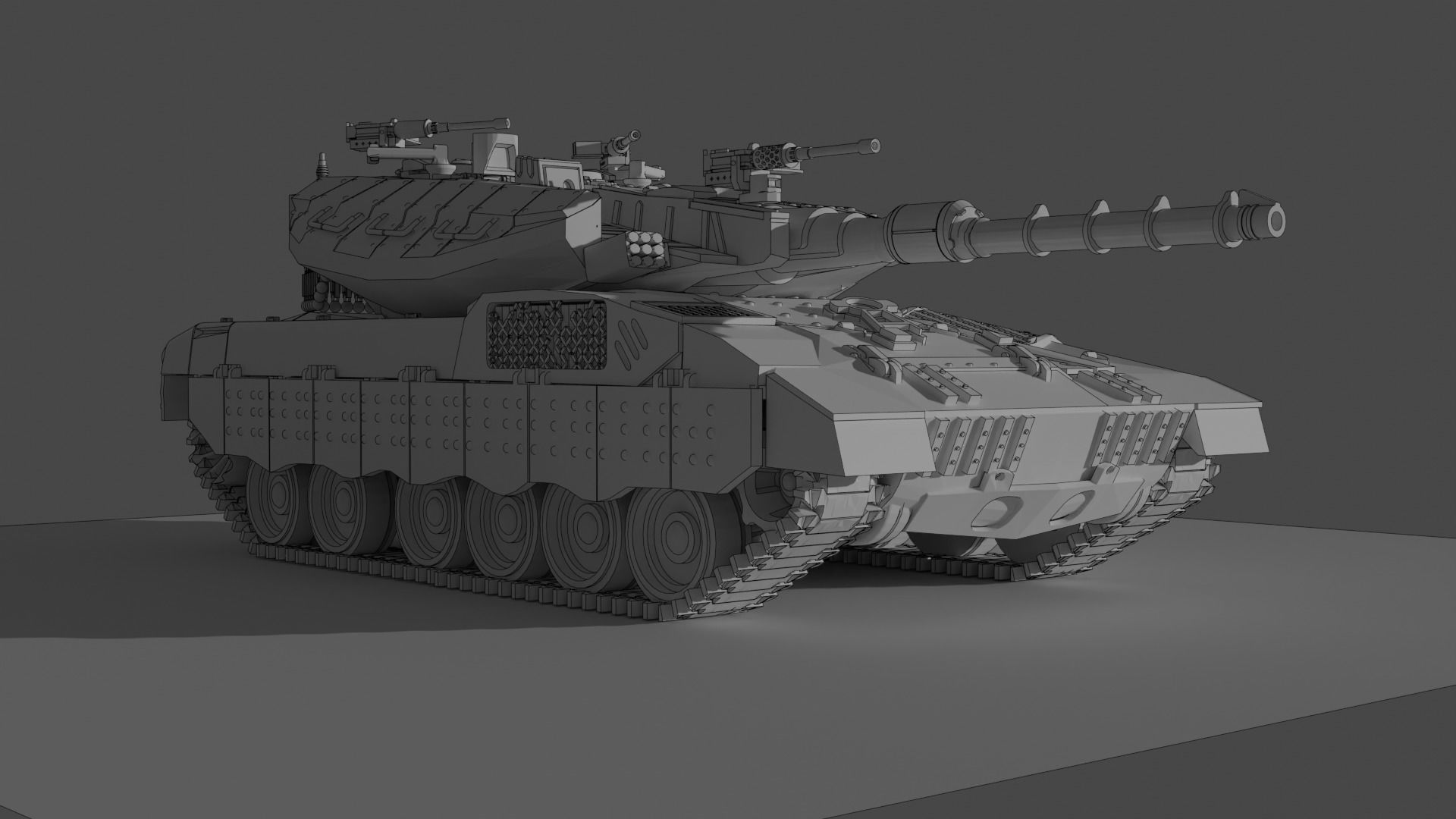 IDF Merkava MK 3 3D print model_7