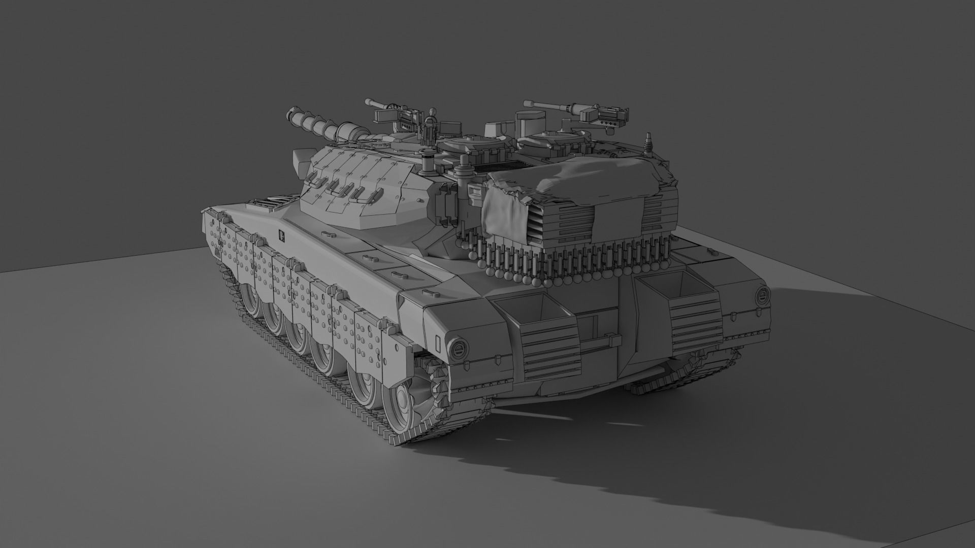 IDF Merkava MK 3 3D print model_5
