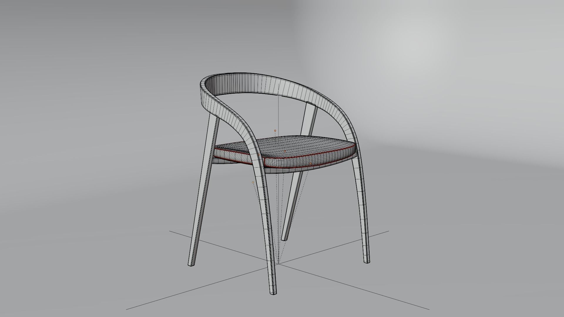 Modern Chair 3D model_4