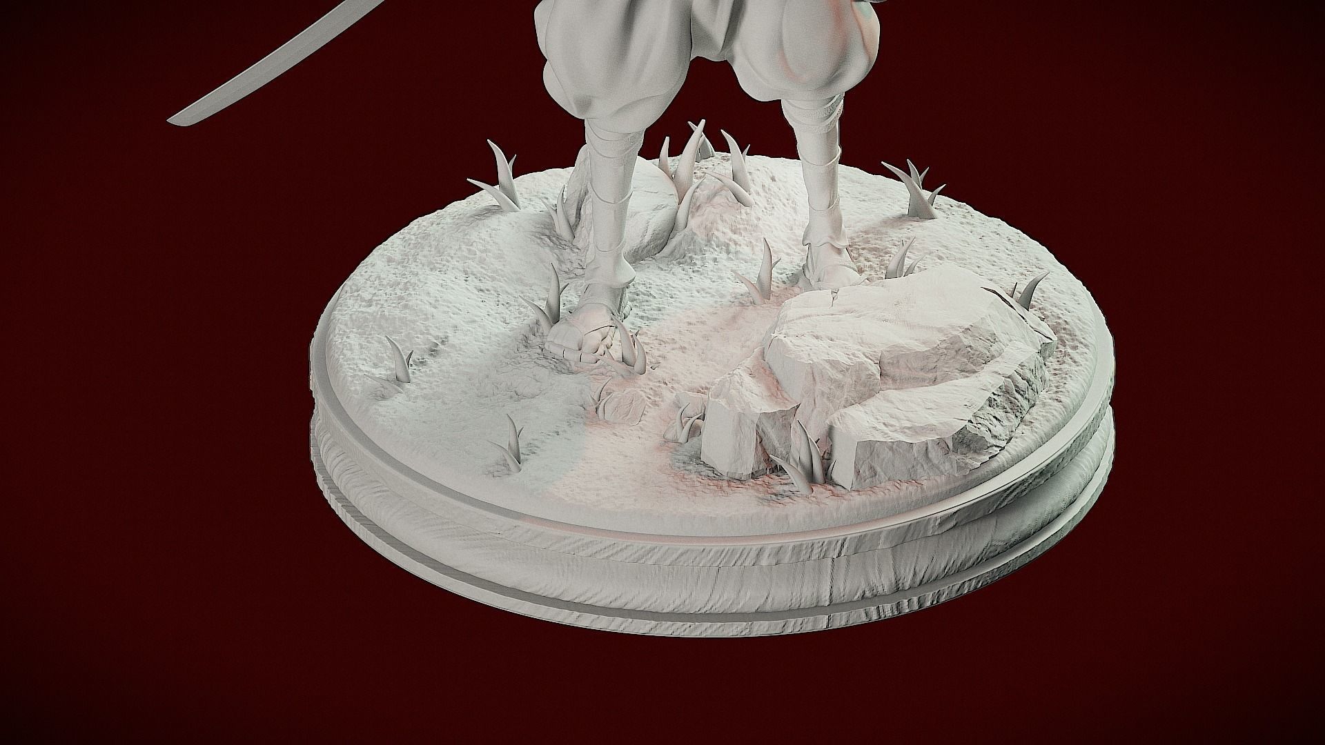 STL Mizu Blue Eye Samurai 3D print model_9