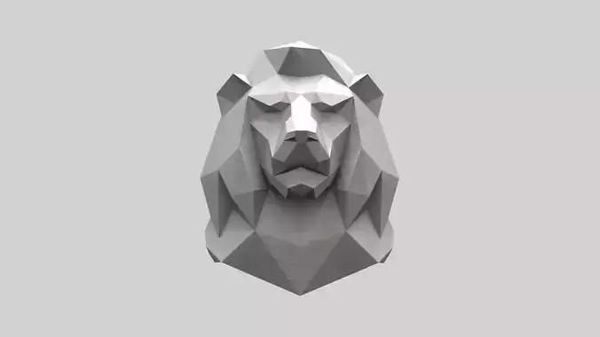 lion low poly