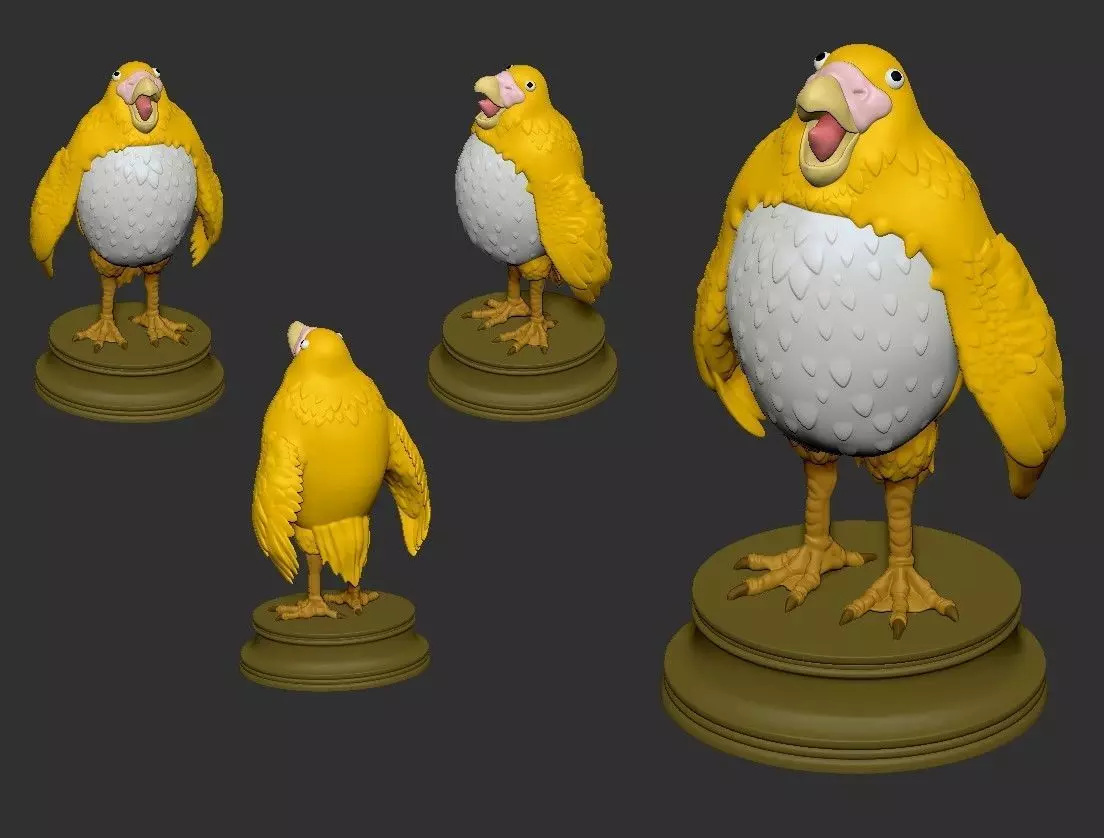 Parakeet The Boy and The Heron 3D print model_0