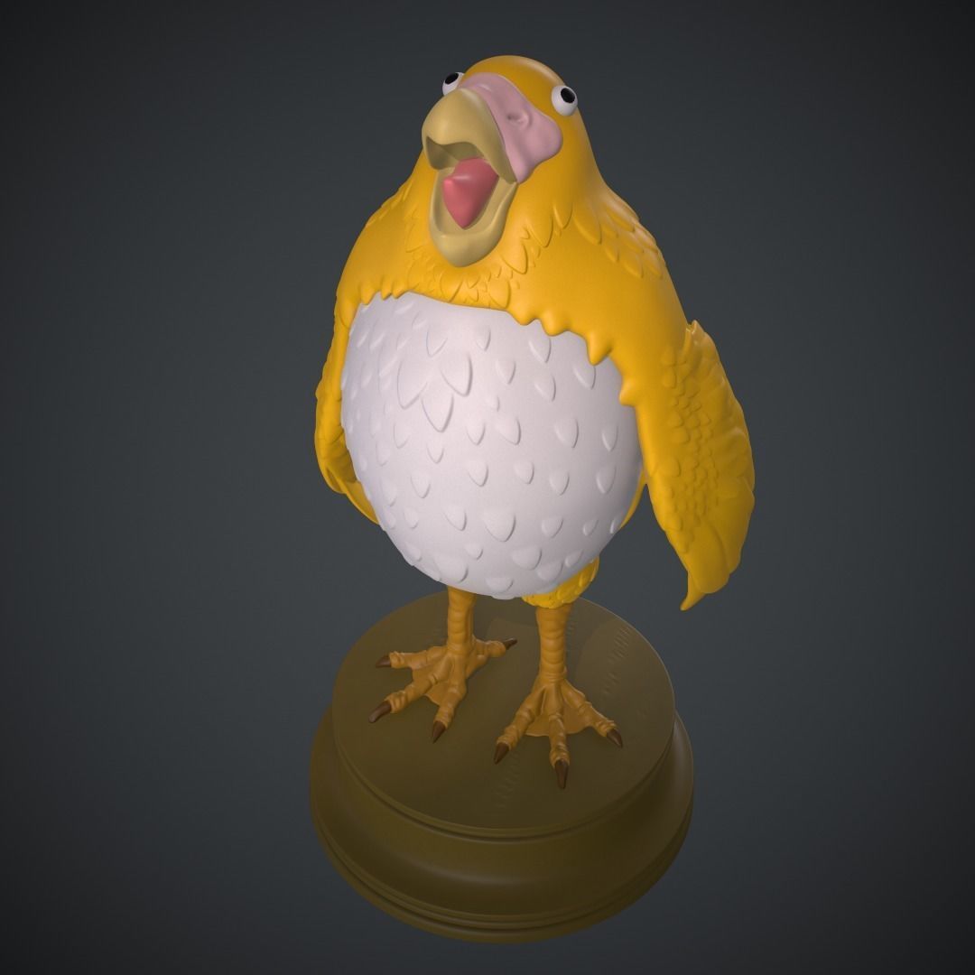 Parakeet The Boy and The Heron 3D print model_1