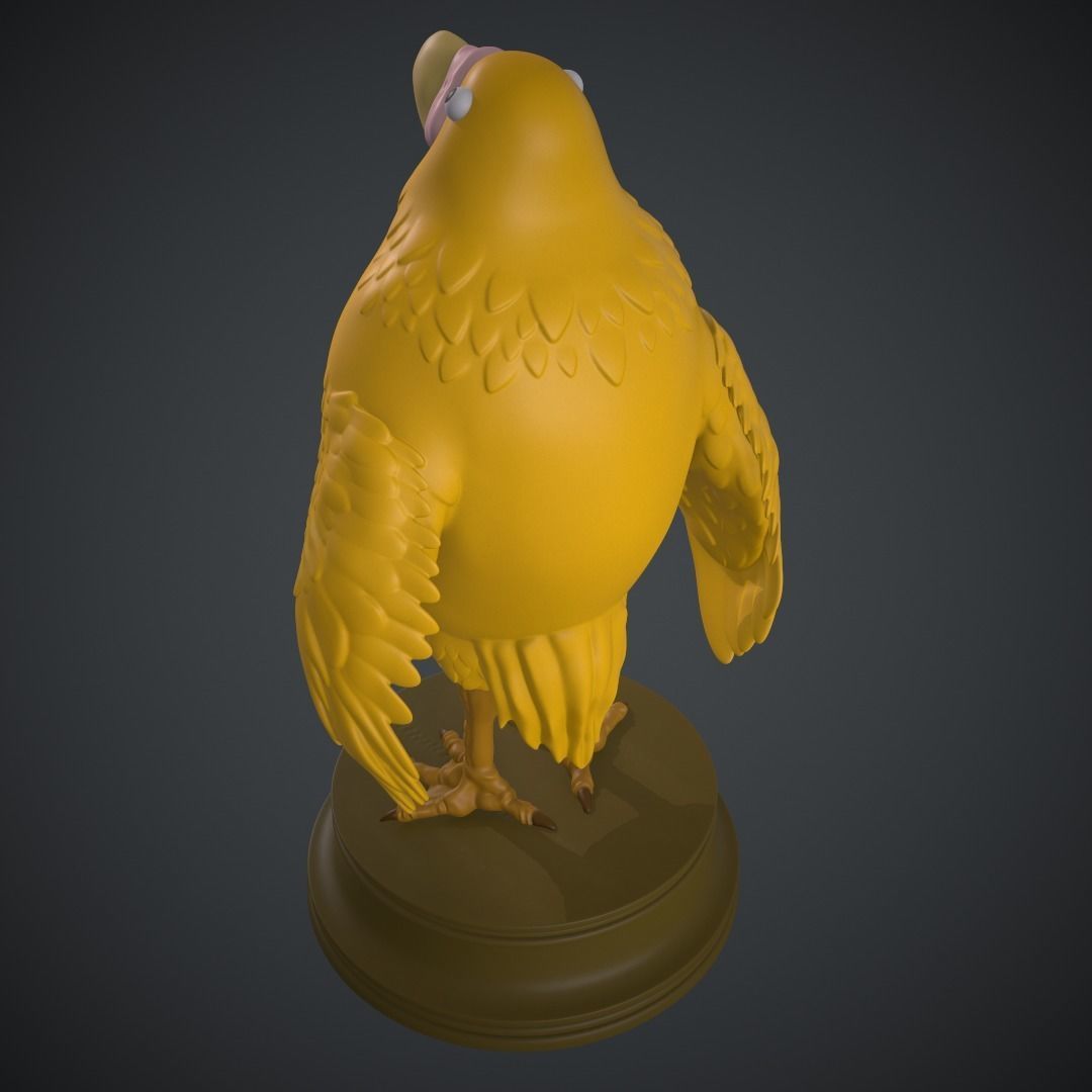 Parakeet The Boy and The Heron 3D print model_2