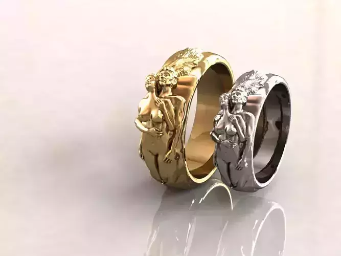 Ring Adam and Eve Carrera y Carrera 7 3D print model