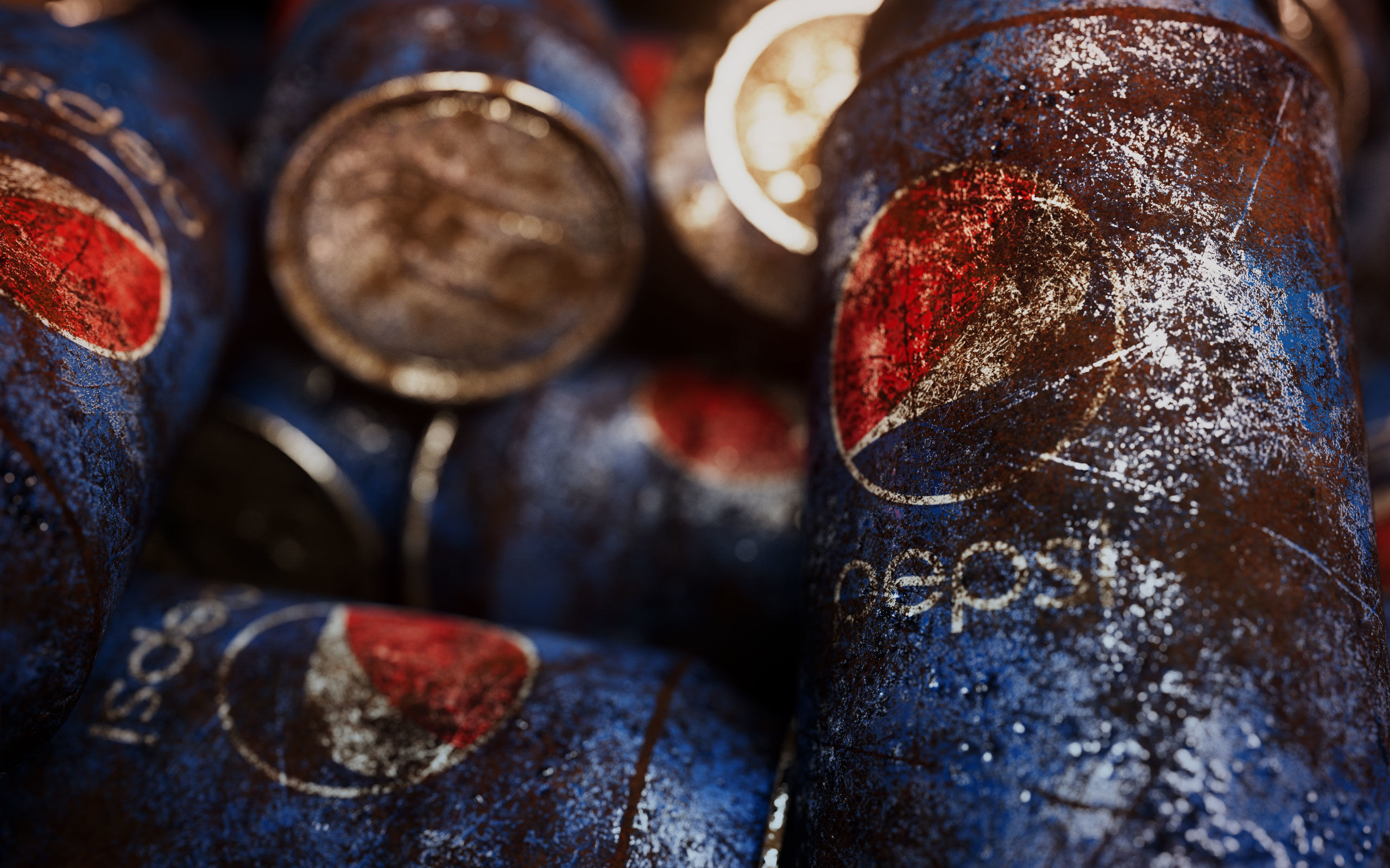 Garbage rusty Pepsi Can Low-poly 3D model_4