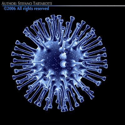 3 virus collection starburst 3D model_12