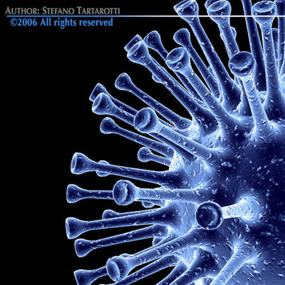 3 virus collection starburst 3D model_3