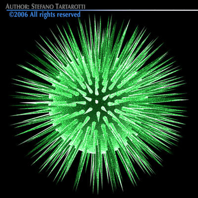 3 virus collection starburst 3D model_11
