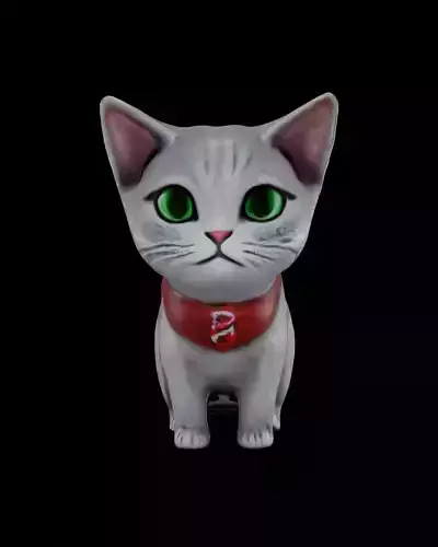 Gattino creato con IA 3D model