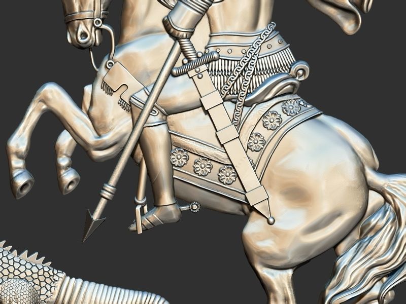 St George the Victorious 3d printing model stl cnc 3D print model_3