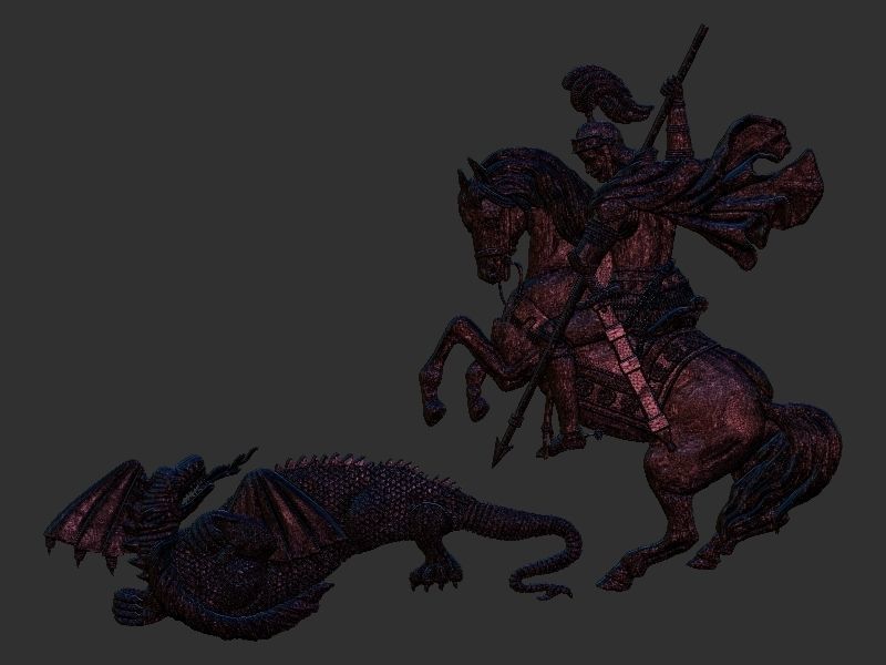 St George the Victorious 3d printing model stl cnc 3D print model_6