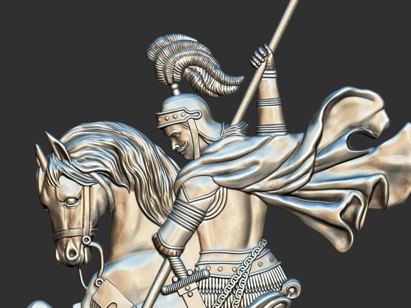 St George the Victorious 3d printing model stl cnc 3D print model_2