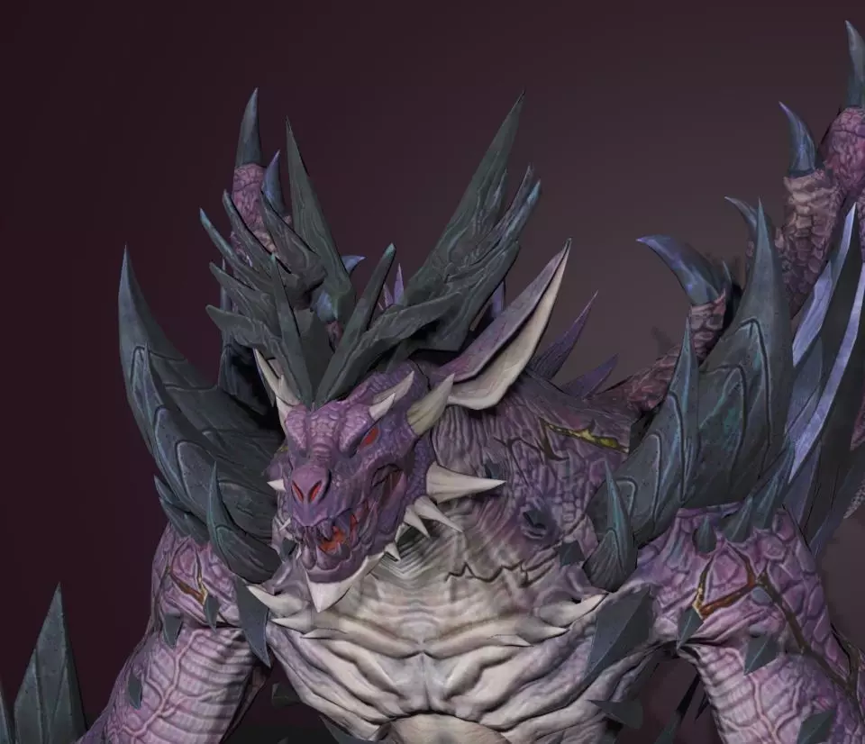 bat demon 3D model_0