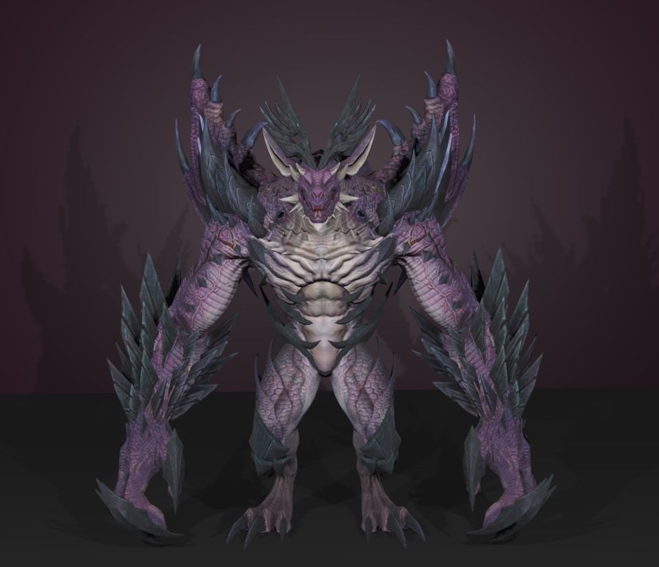 bat demon 3D model_1