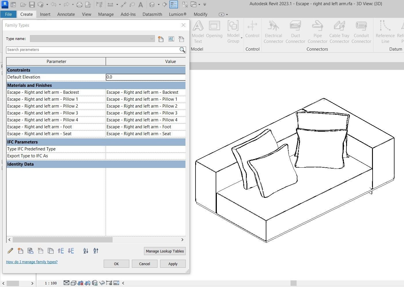 Escape Sofa All modules by Artefacto 3D Model Collection_13