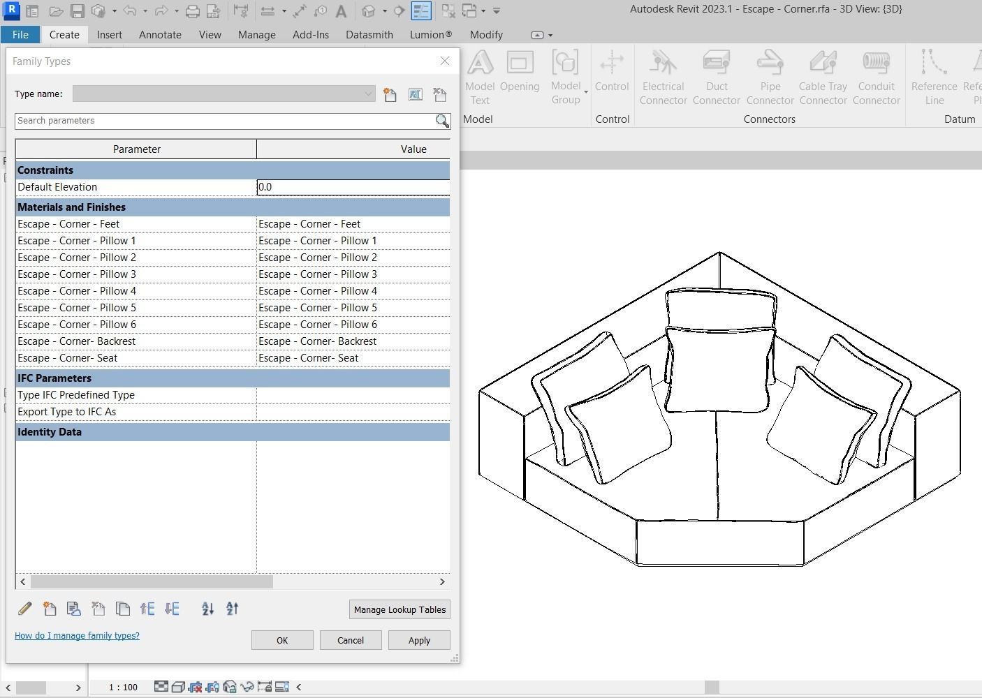 Escape Sofa All modules by Artefacto 3D Model Collection_10