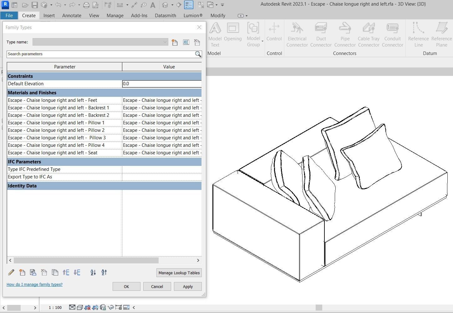 Escape Sofa All modules by Artefacto 3D Model Collection_4