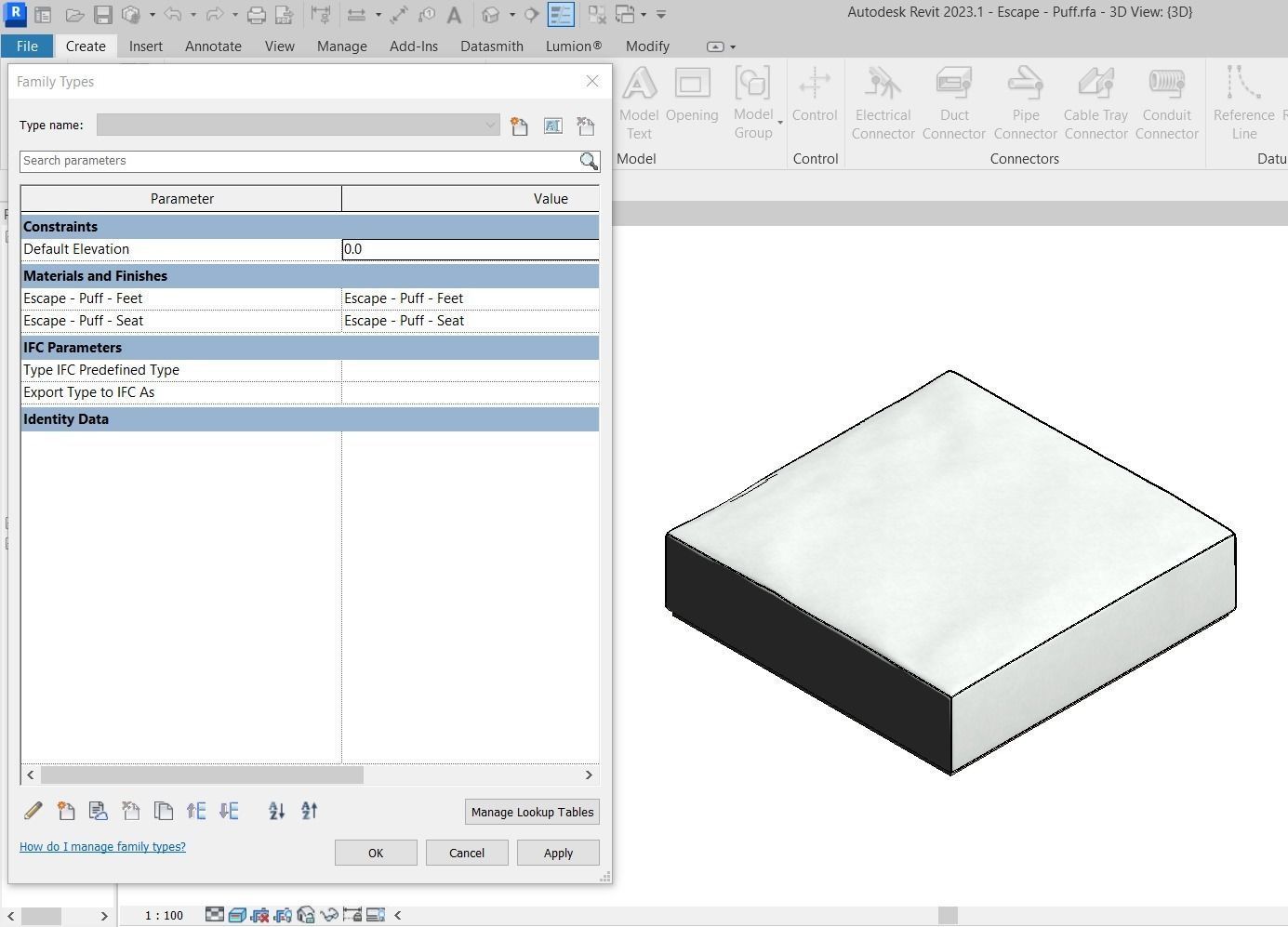 Escape Sofa All modules by Artefacto 3D Model Collection_5