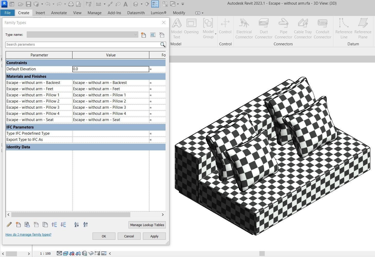 Escape Sofa All modules by Artefacto 3D Model Collection_15