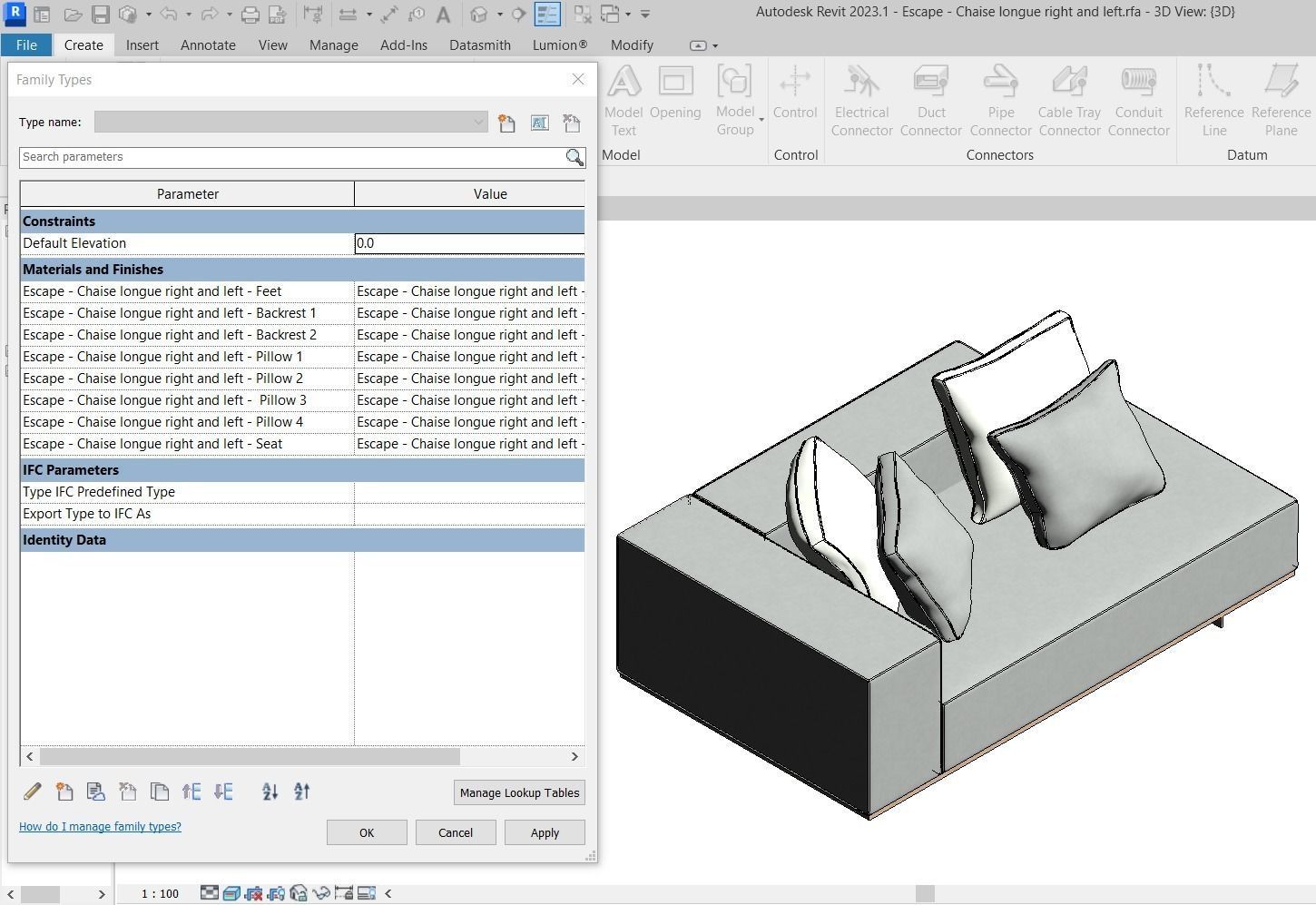 Escape Sofa All modules by Artefacto 3D Model Collection_2