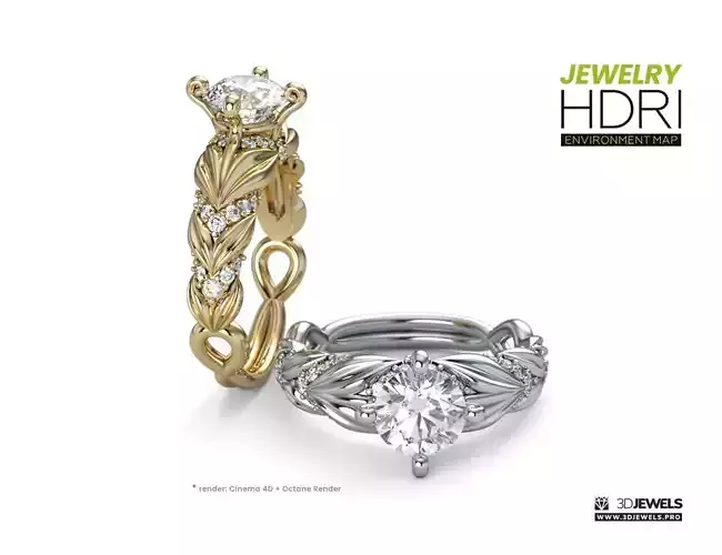 Light HDRI Environment Map for Jewelry Rendering Vol4