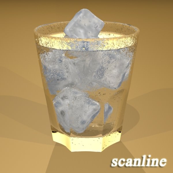 Photorealistic Glass 05 3D model_4