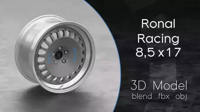 Ronal Racing Wheel 3D Model