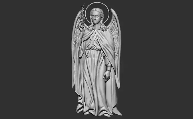 ARCHANGEL GABRIEL 3d model relief stl cnc 3d printing