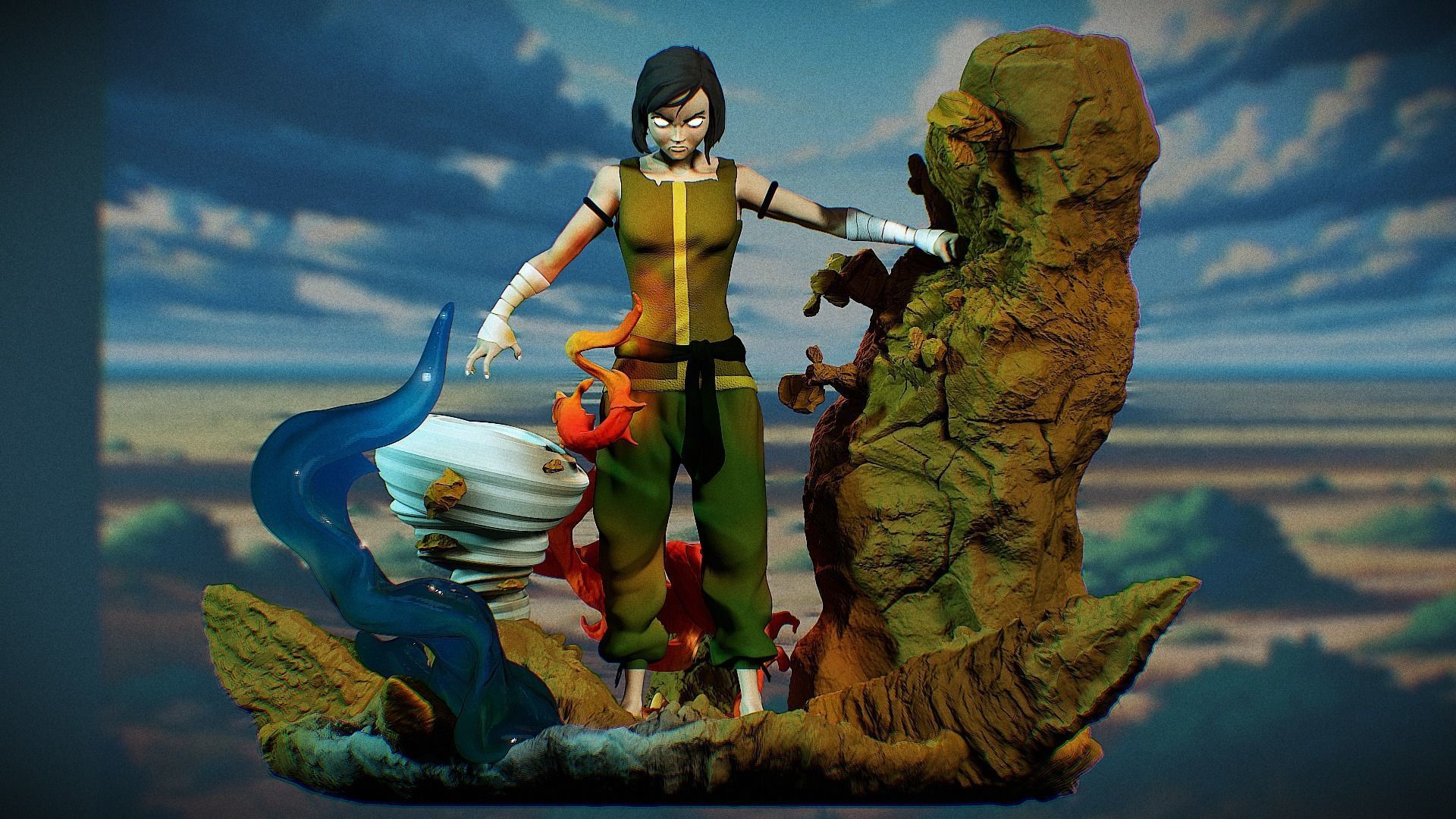 Legend of Korra avatar 3D print model_8