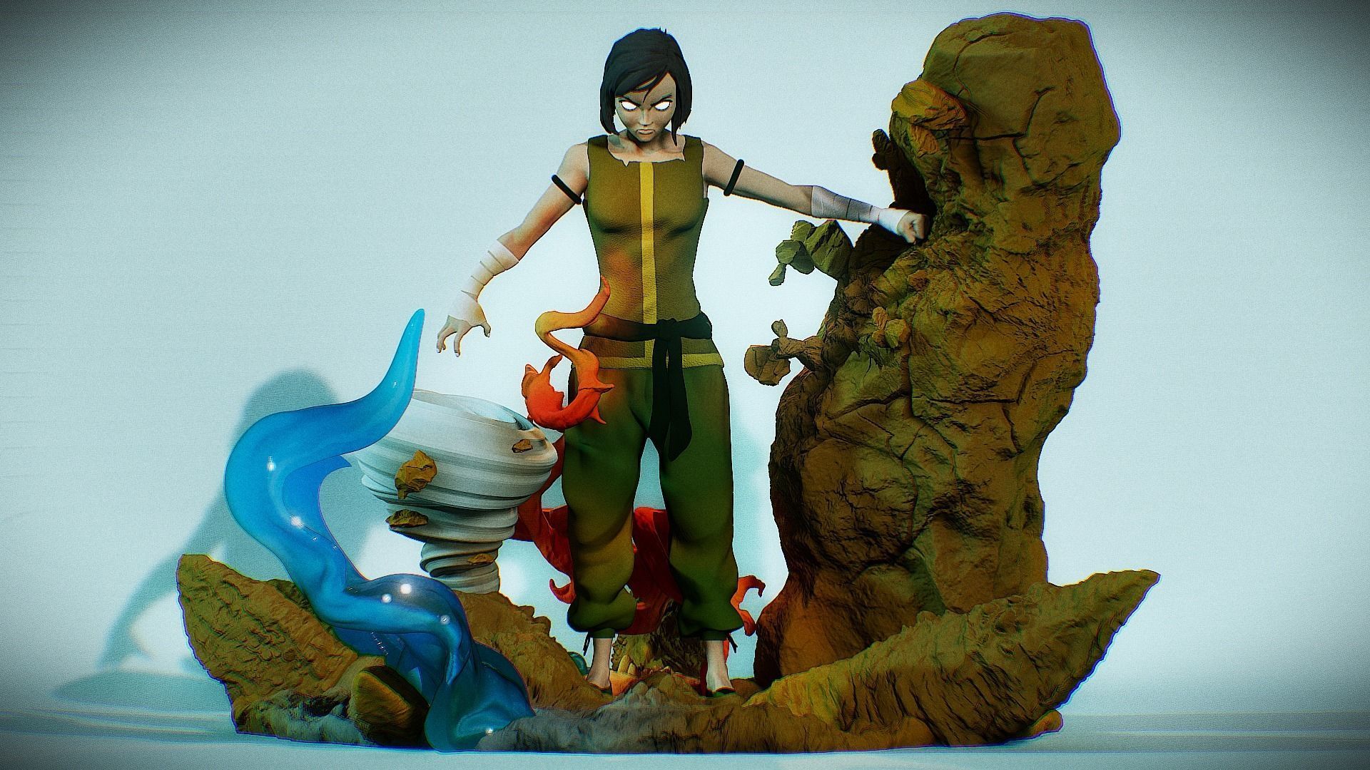 Legend of Korra avatar 3D print model_9