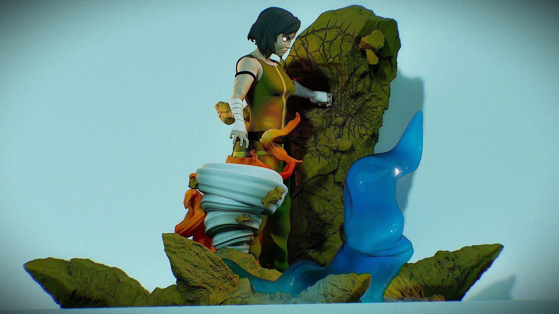 Legend of Korra avatar 3D print model_10
