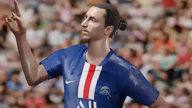 Zlatan Ibrahimovic -PSG 3D Model-- Rigged  and Realistic