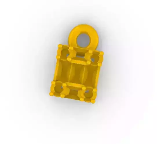 Baguette Stones Pendant Colgante Piedras Baguettes SM