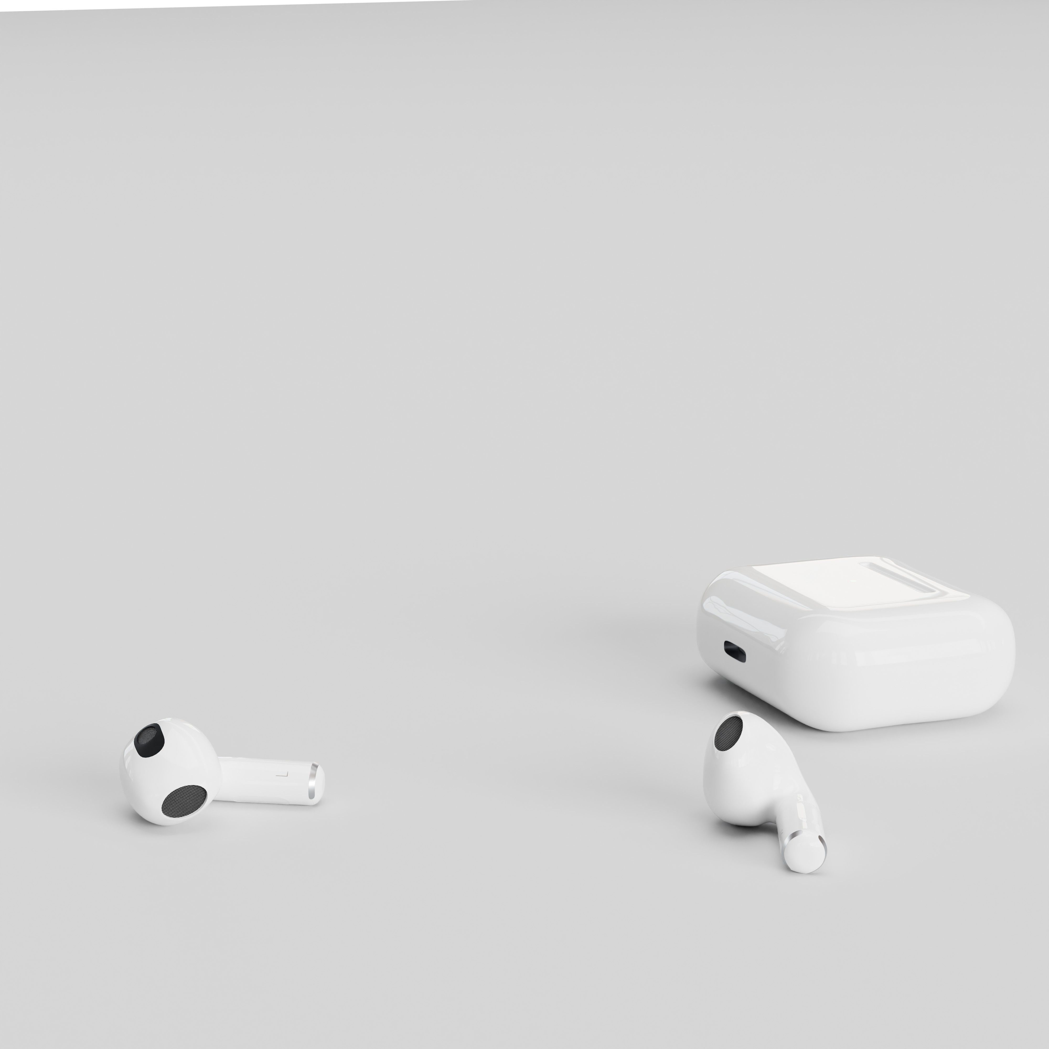 Apple AirPods Gen 3 3D model_1
