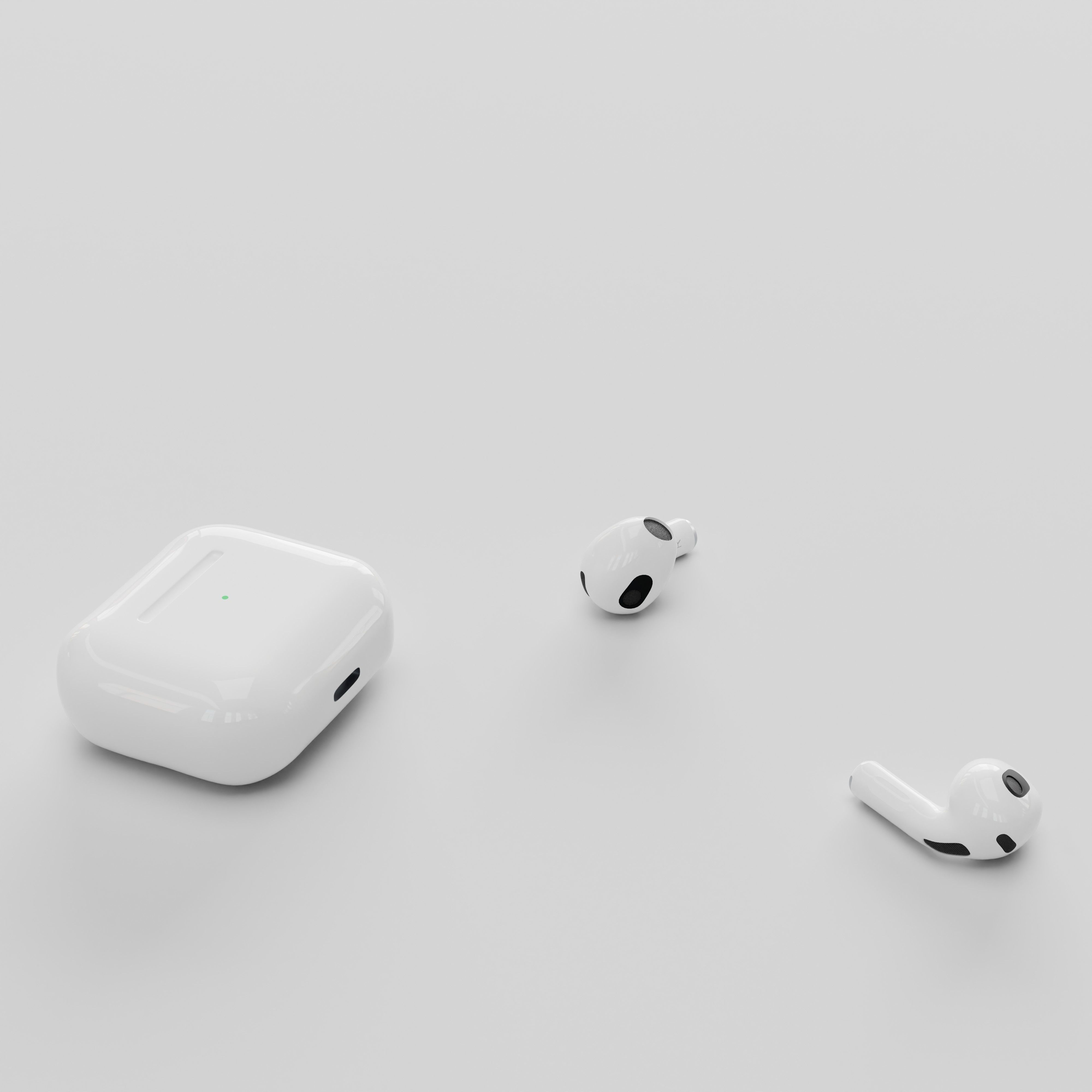 Apple AirPods Gen 3 3D model_2
