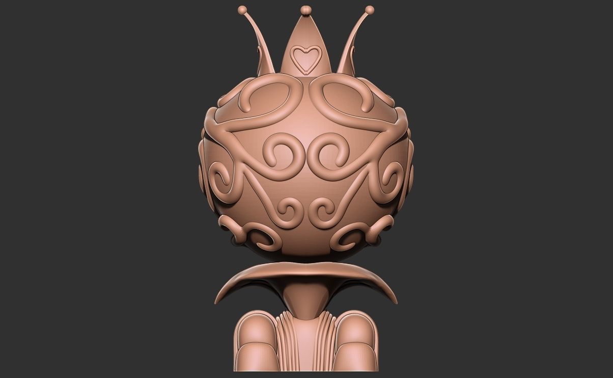 Helena Bonham Carter as the Queen of Hearts 3d Printable model  3D print model_3
