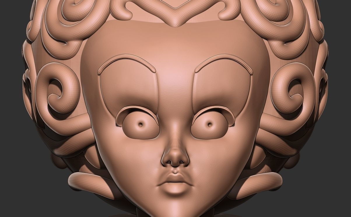 Helena Bonham Carter as the Queen of Hearts 3d Printable model  3D print model_6