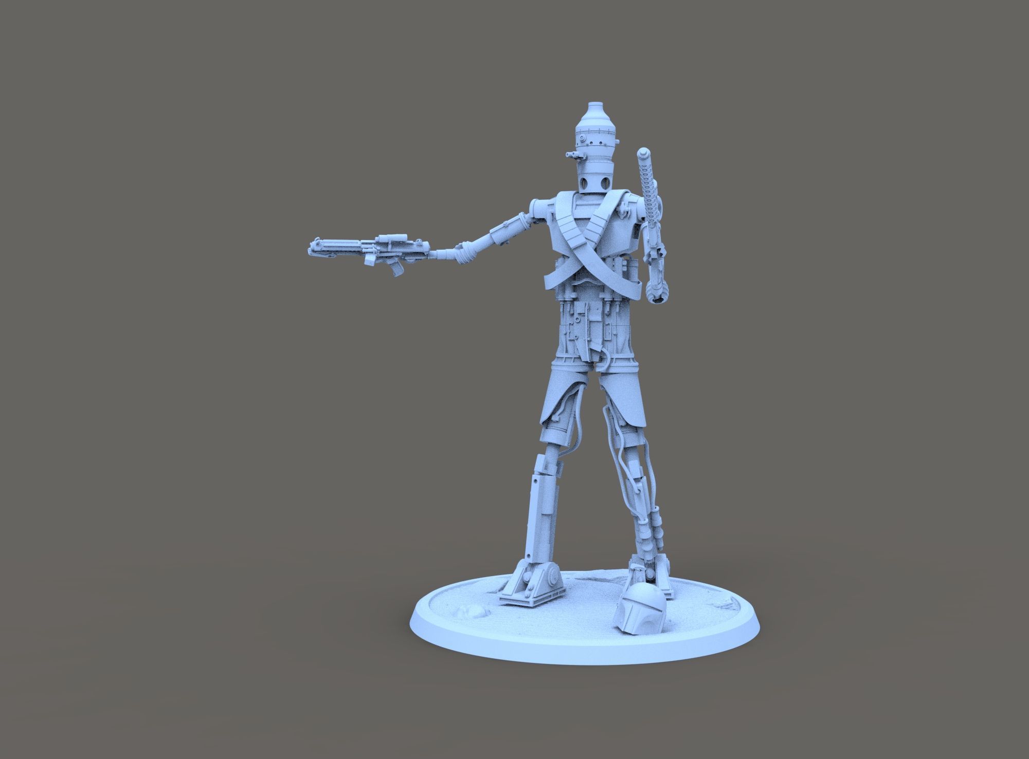 IG-11 Star Wars for 3d print 3D model_11