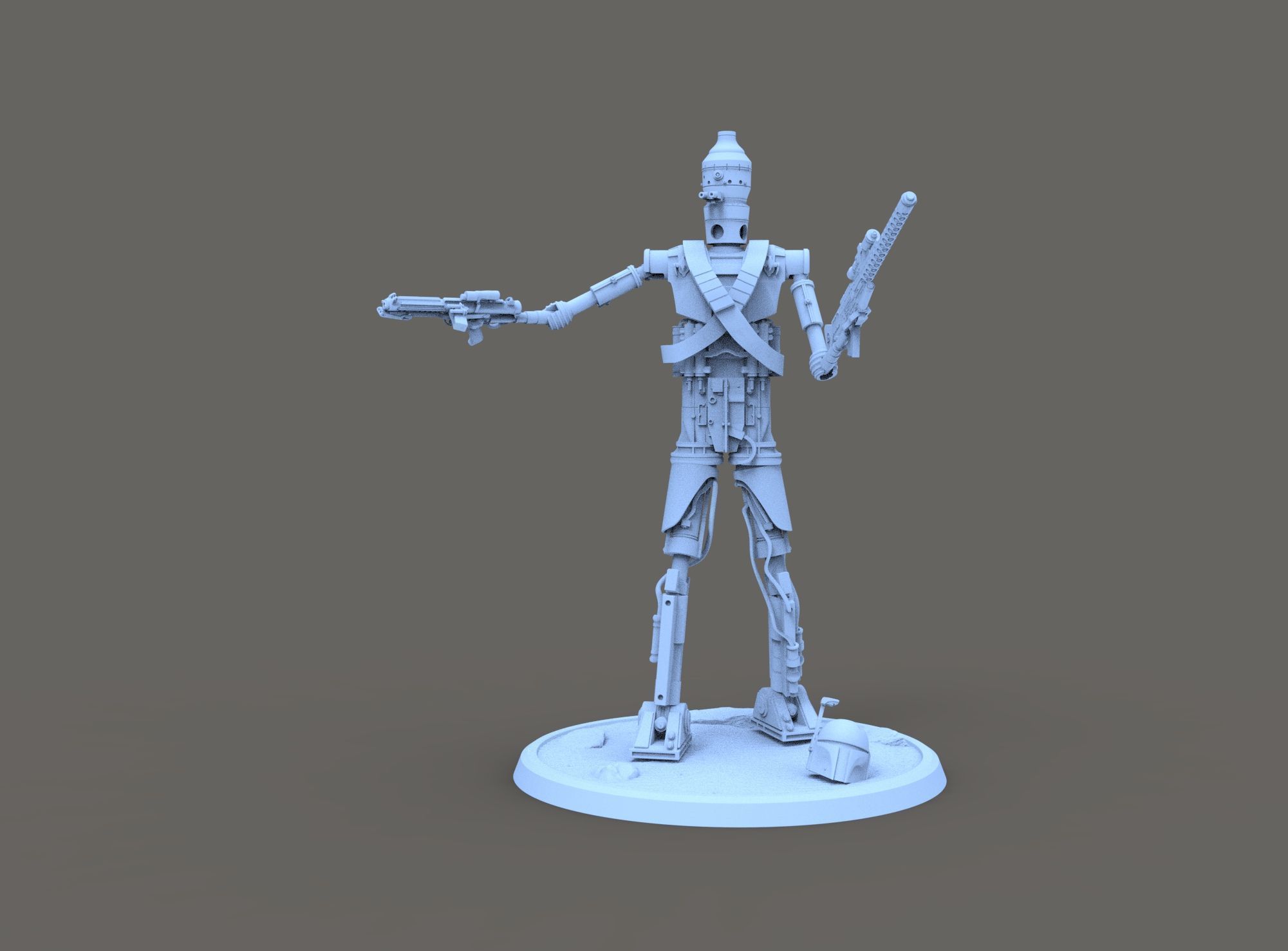 IG-11 Star Wars for 3d print 3D model_10