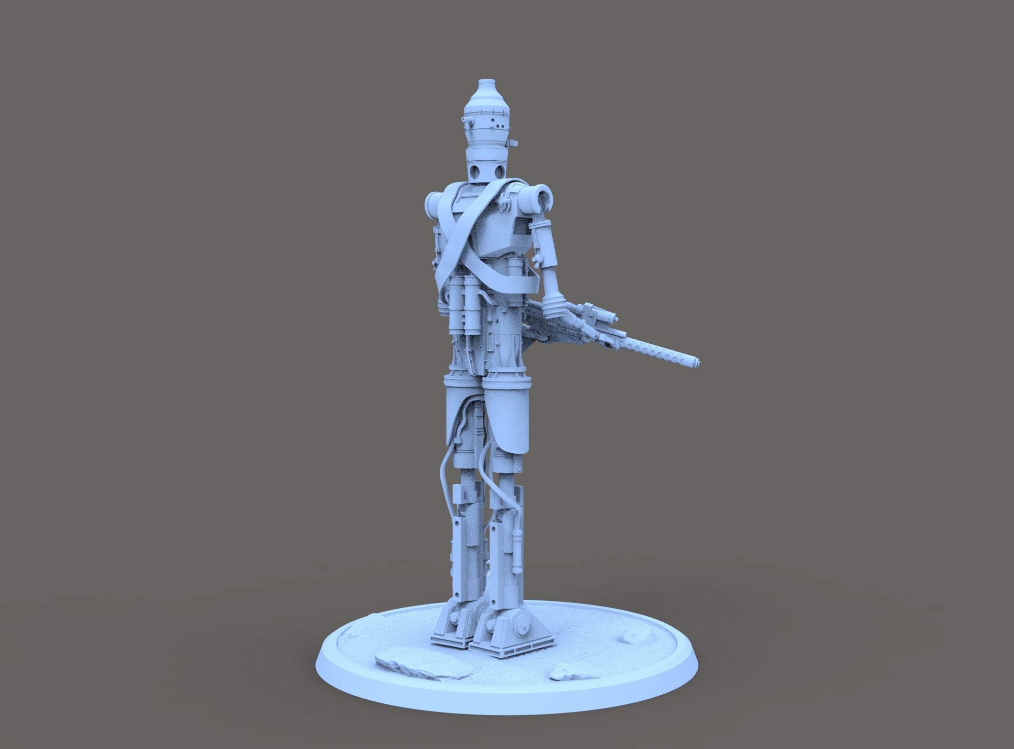 IG-11 STAR WARS FOR 3D PRINTING 3D model_5