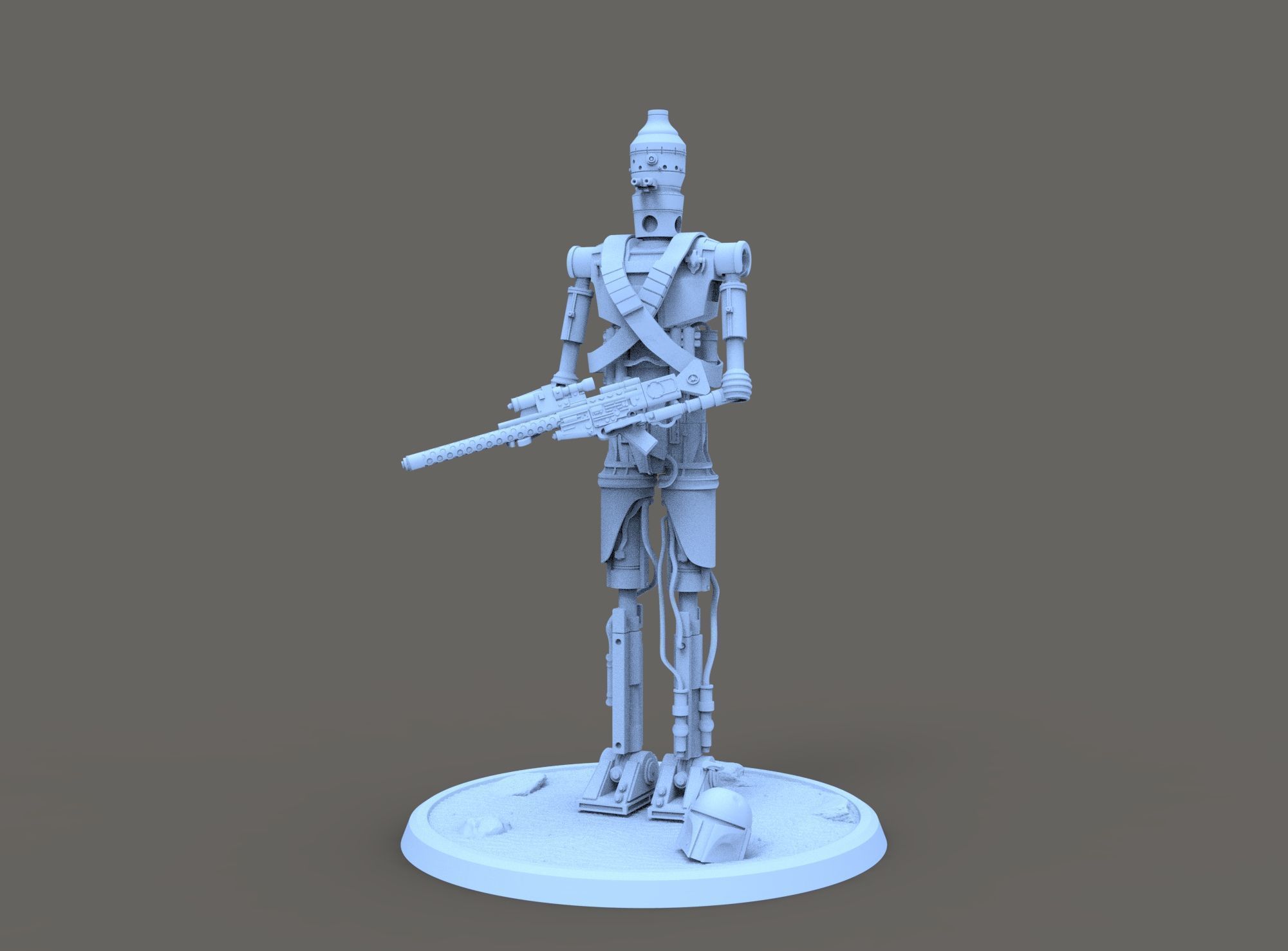 IG-11 STAR WARS FOR 3D PRINTING 3D model_11