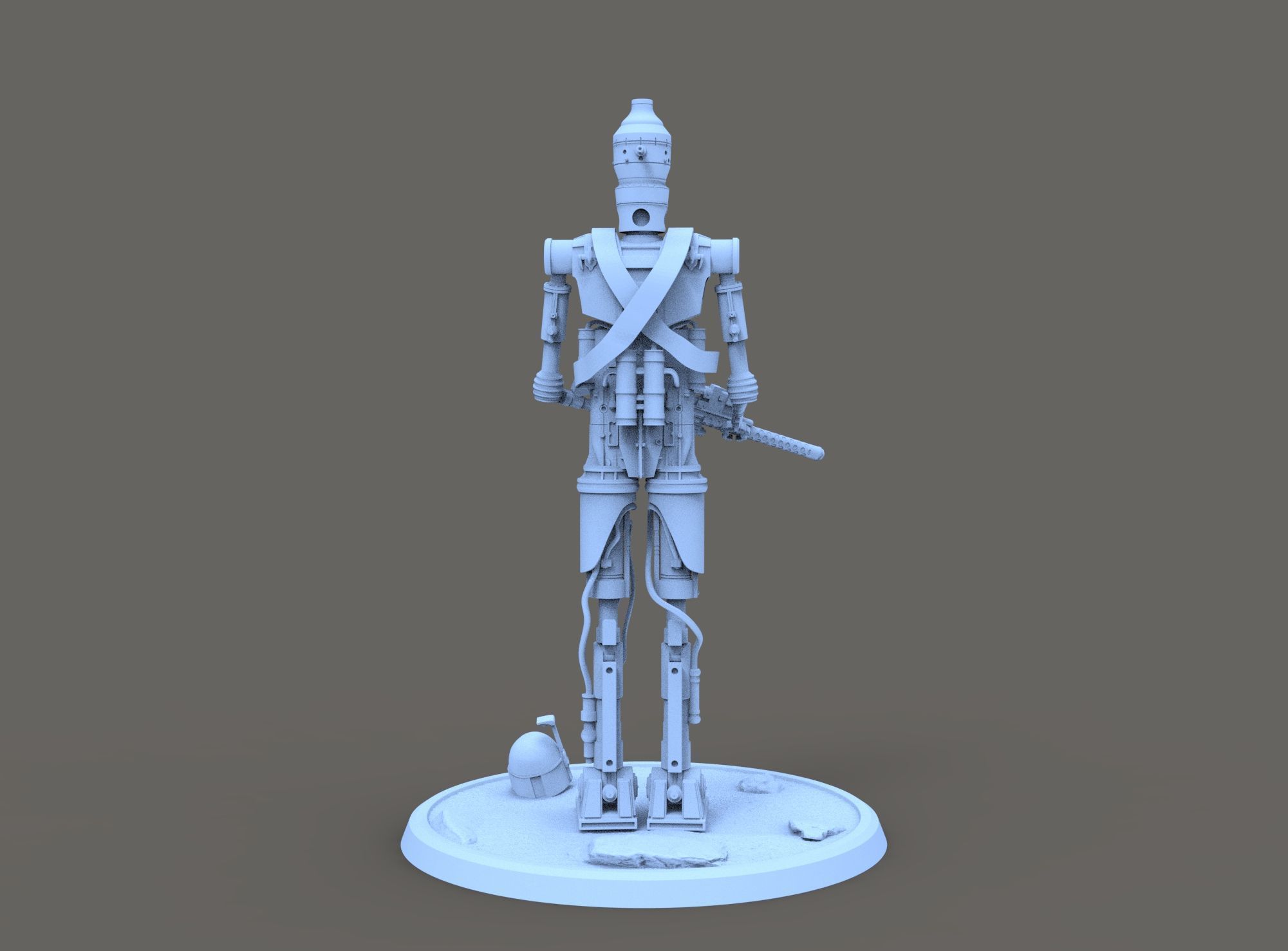 IG-11 STAR WARS FOR 3D PRINTING 3D model_3