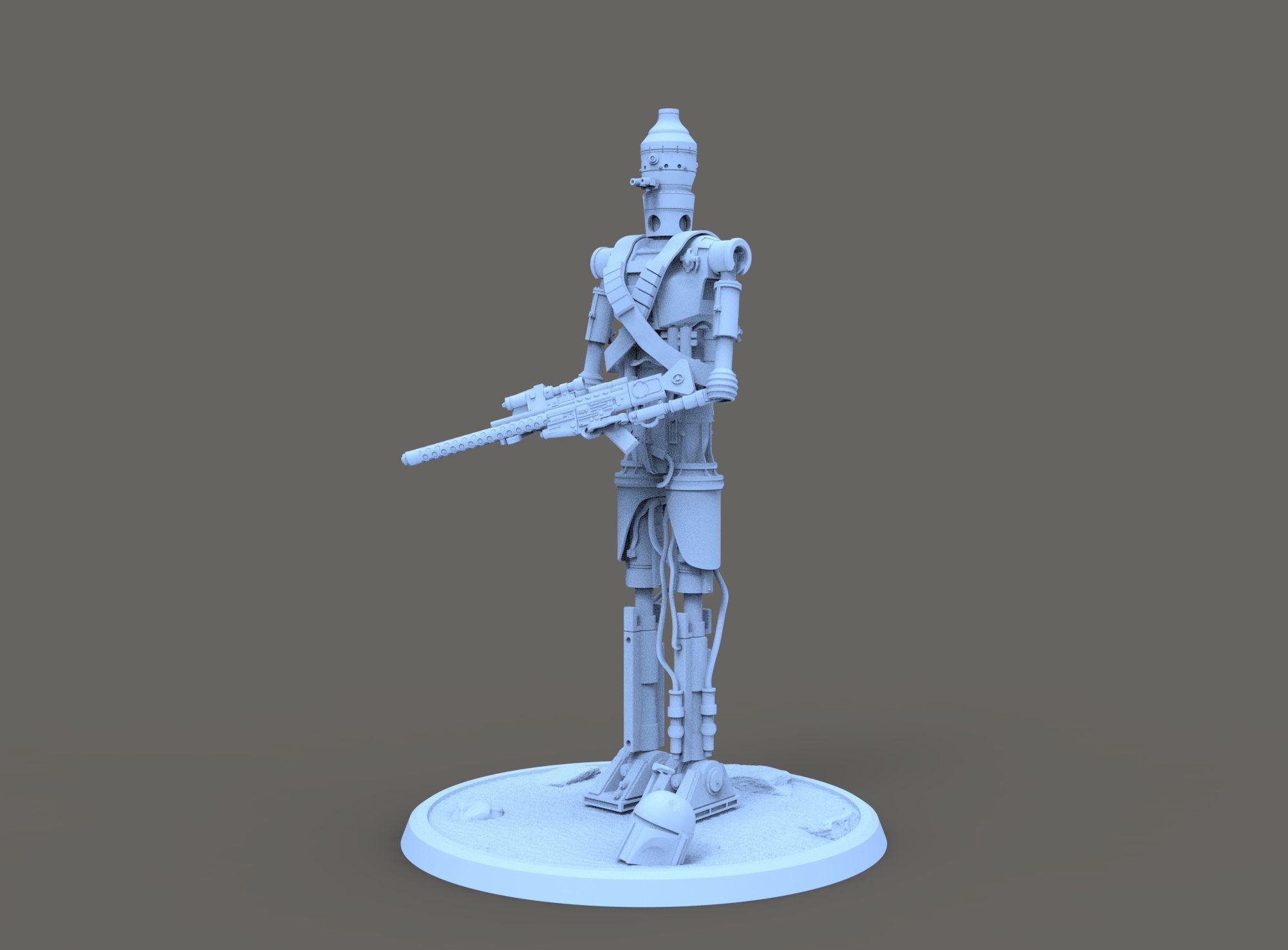 IG-11 STAR WARS FOR 3D PRINTING 3D model_12