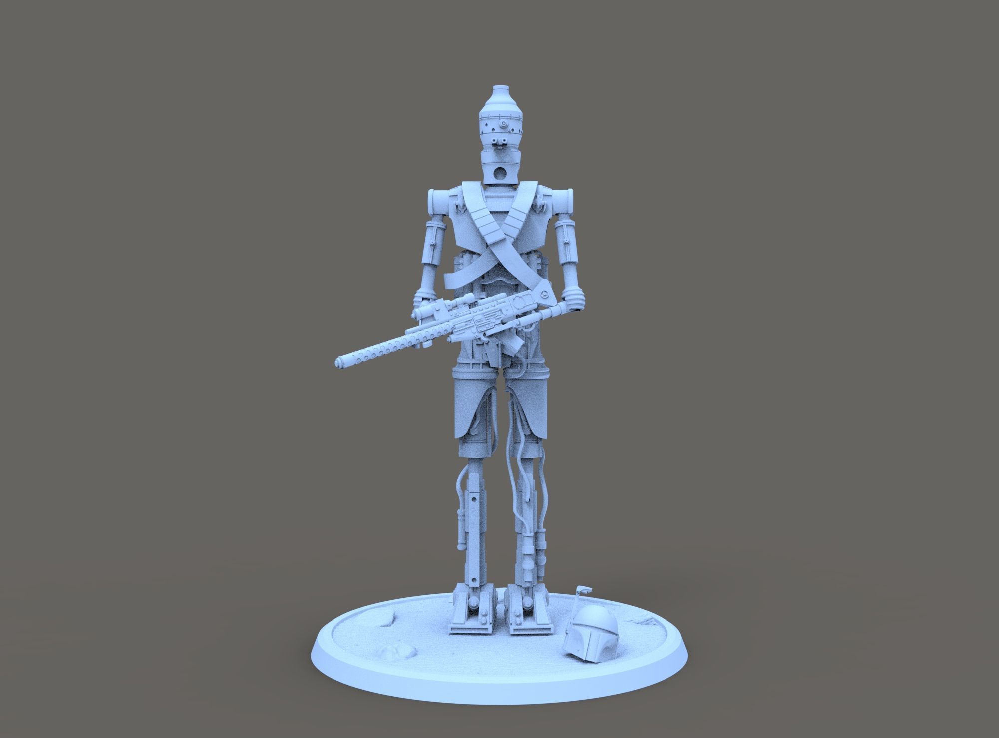 IG-11 STAR WARS FOR 3D PRINTING 3D model_10