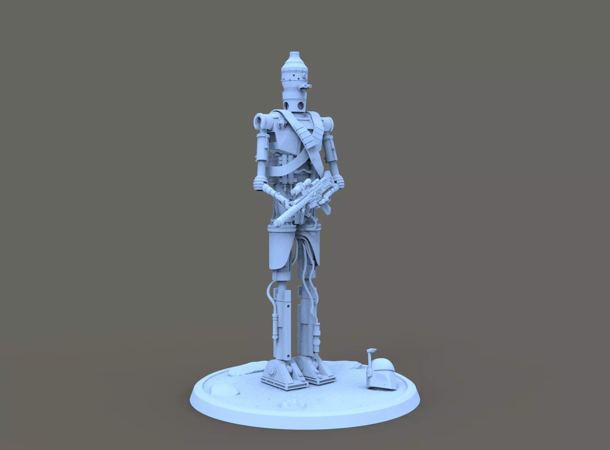 IG-11 STAR WARS FOR 3D PRINTING 3D model_0