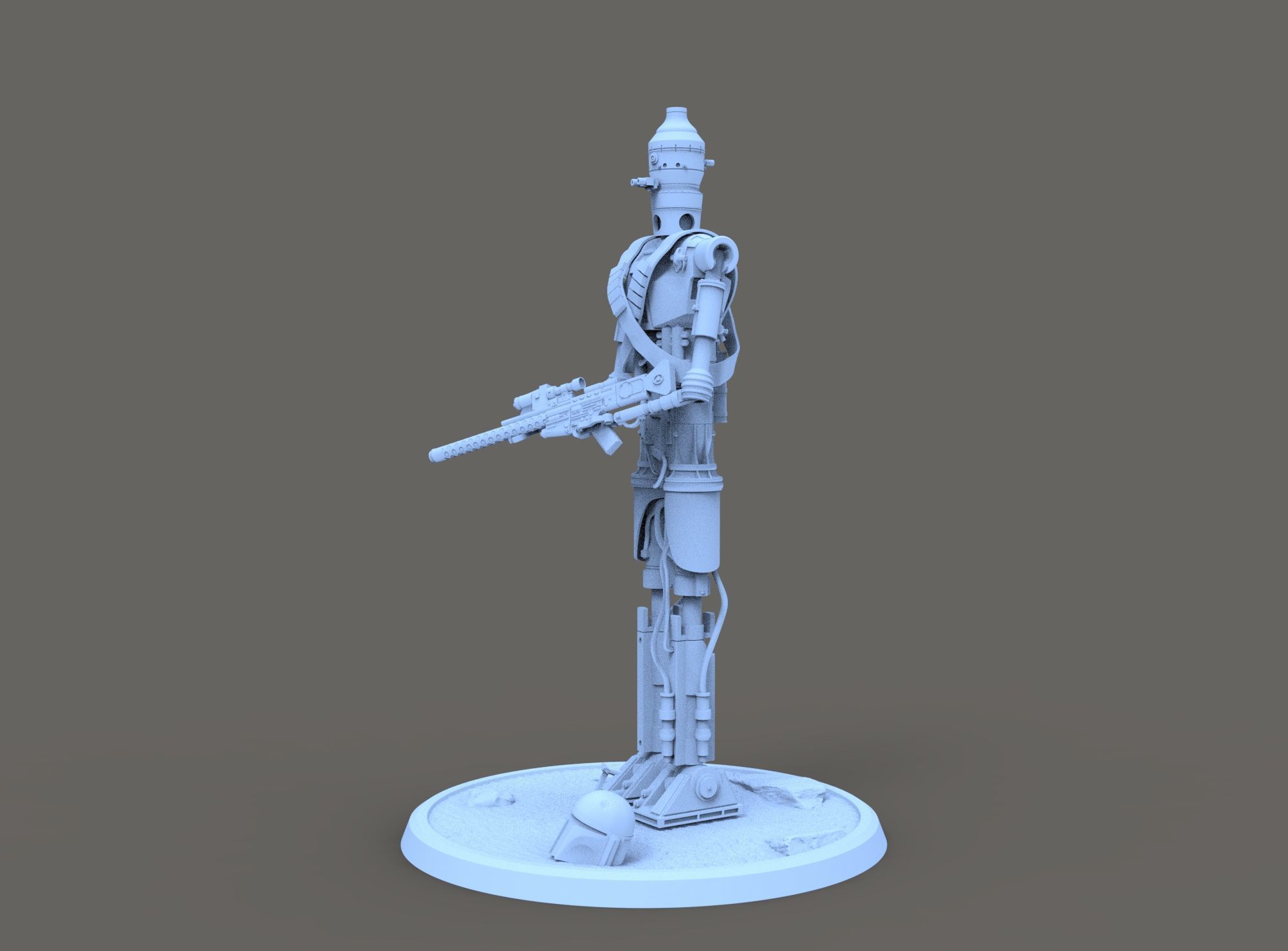 IG-11 STAR WARS FOR 3D PRINTING 3D model_13