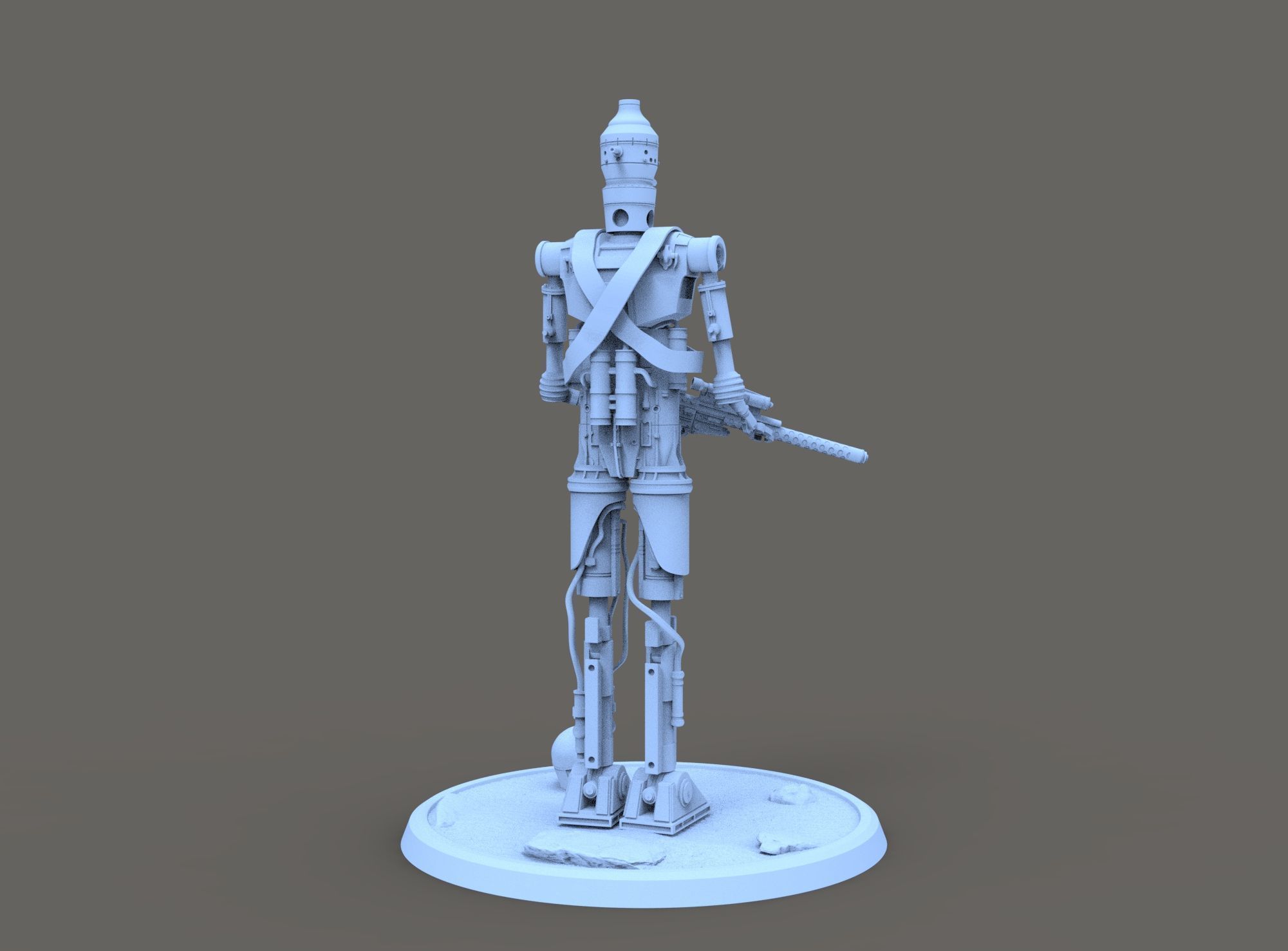 IG-11 STAR WARS FOR 3D PRINTING 3D model_4